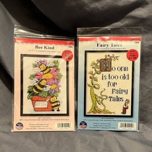 Bee Kind and Fairy Tales Cross Stitch Kits